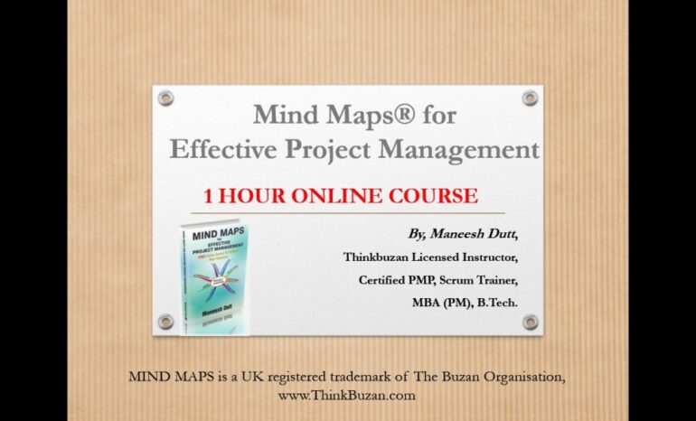 Master online “Mind Maps for Managing Projects Better”